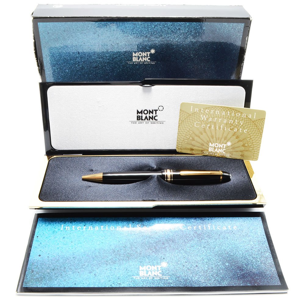 Montblanc Meisterstuck 161 Ballpoint Pen - Black, Gold Trim